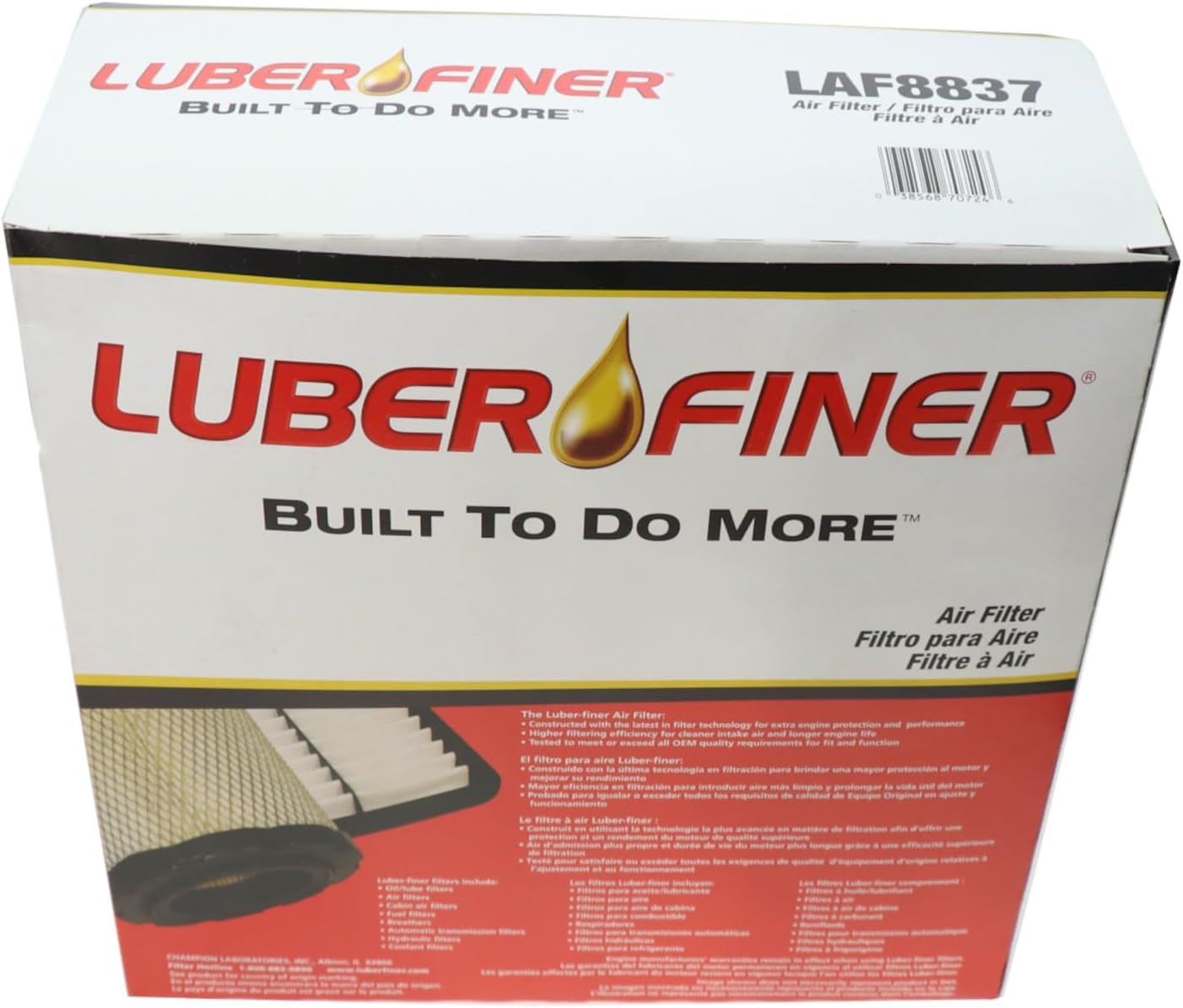 Luber-Finer Air Filter LAF8837